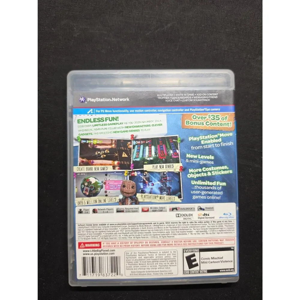 LittleBigPlanet 2 -- Special Edition (Sony PlayStation 3, 2011) Cib Ps3 Tested